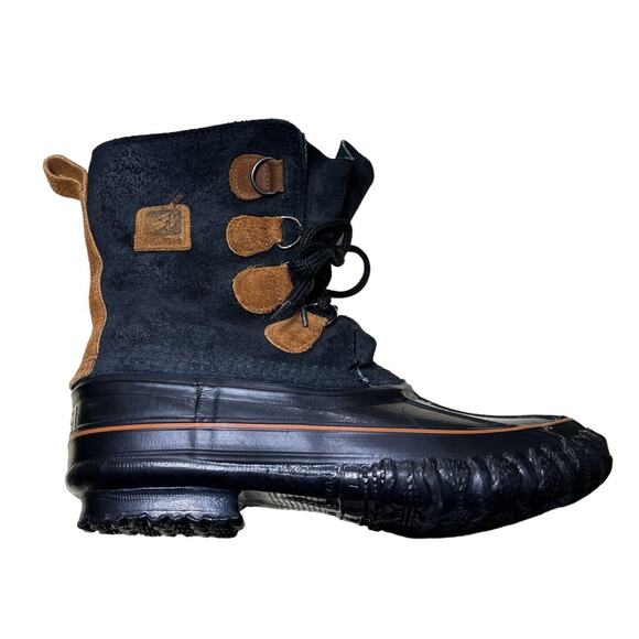 LaCrosse Women’s Black Suede Lined Lace Up Duck Boots Size 7 Shearling - Picture 5 of 10